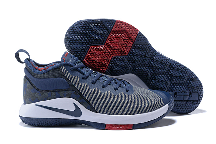 Nike Lebron Witness II Grey Jade Blue Red Shoes